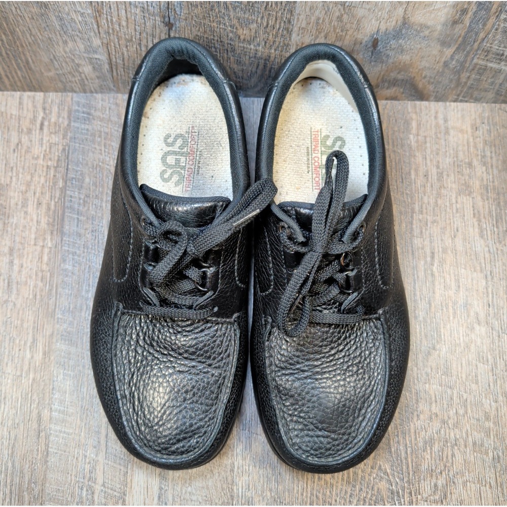 SAS Bout Time Men's Size 11 WW Black Comfort Leather Walking Shoes Sneakers - Picture 5 of 14